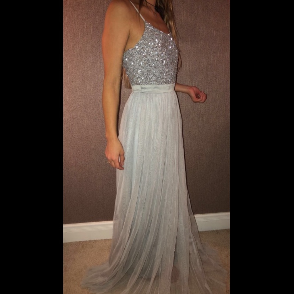 Sparkly Silver Prom Dress NWT